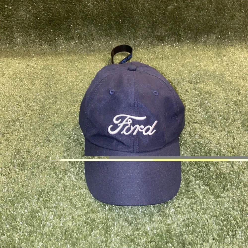 Ford Baseball Hat Navy Blue Adjustable Cap & Keychain